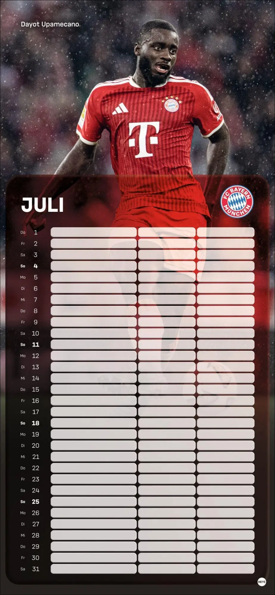 Bild: 9783756418503 | FC Bayern München Fanplaner 2027 | Heye | Kalender | Spiralbindung