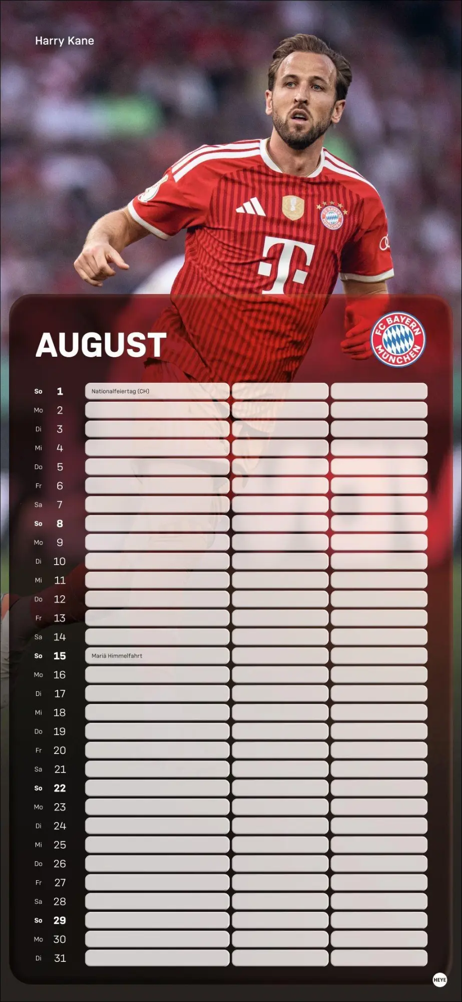 Bild: 9783756418503 | FC Bayern München Fanplaner 2027 | Heye | Kalender | Spiralbindung