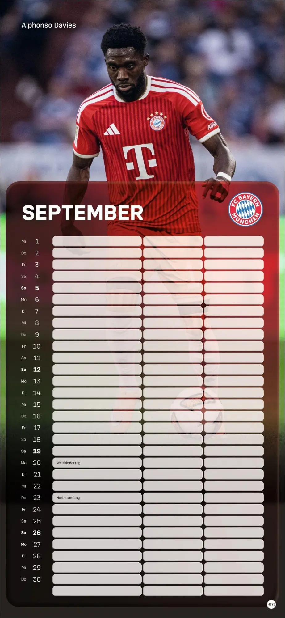 Bild: 9783756418503 | FC Bayern München Fanplaner 2027 | Heye | Kalender | Spiralbindung
