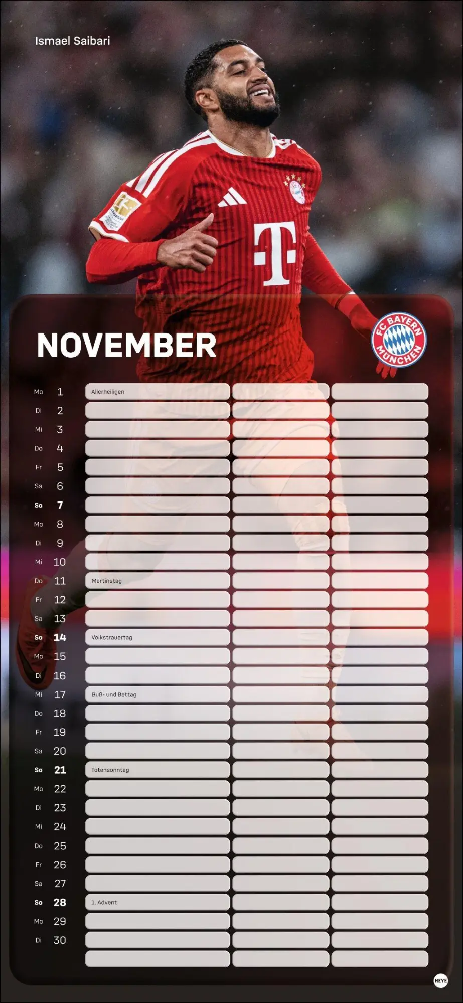 Bild: 9783756418503 | FC Bayern München Fanplaner 2027 | Heye | Kalender | Spiralbindung