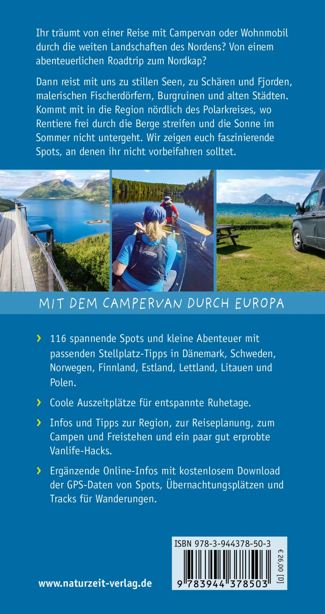 Rückseite: 9783944378503 | Naturzeit Vanlife: Nordwärts | Stefanie Holtkamp (u. a.) | Taschenbuch