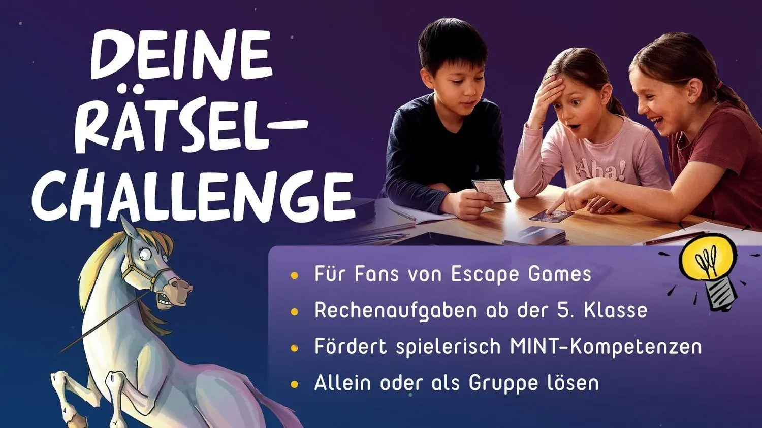 Bild: 4260512188603 | Deine Rätsel-Challenge. Das entführte Pferd | Stefan Heine | Spiel