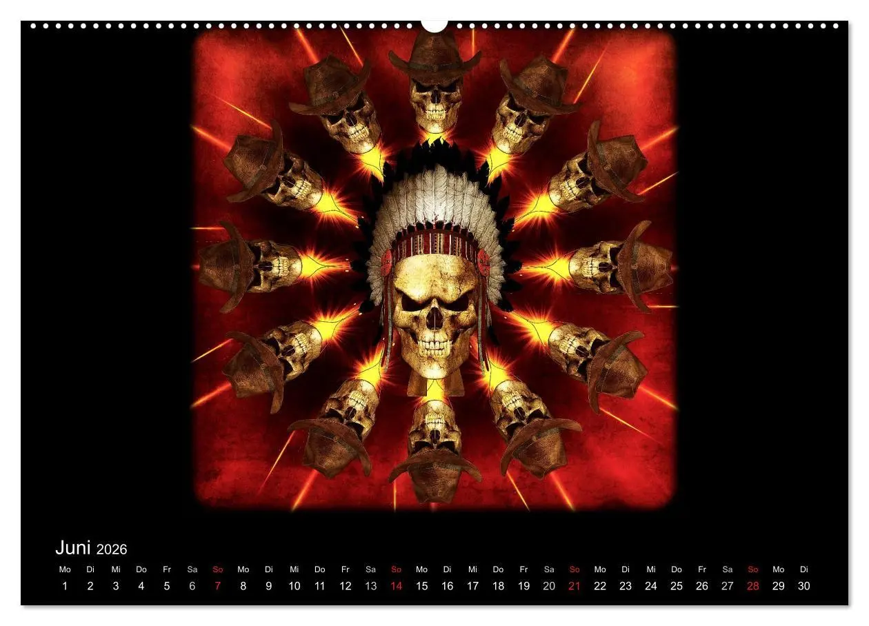 Bild: 9783516138603 | S.O.D. - Skulls Of Death Vol. II - Totenkopf Artworks (Wandkalender...