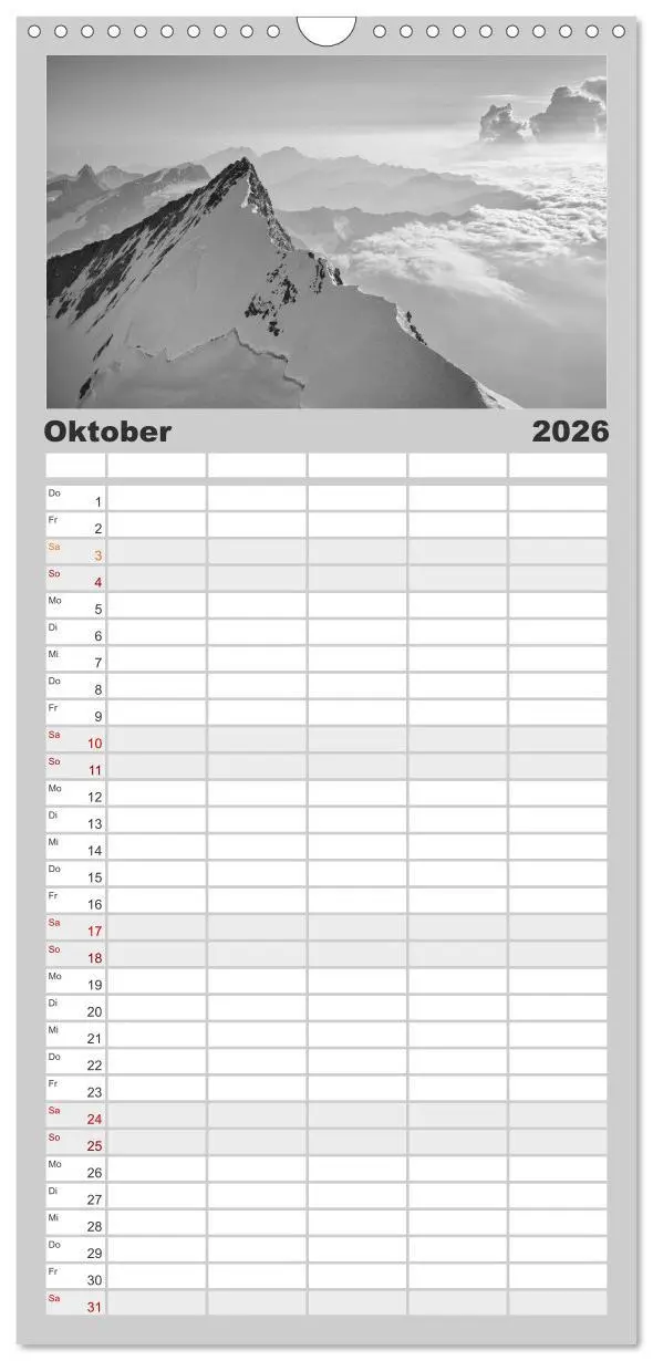 Bild: 9783516518603 | Familienplaner 2026 - Bergsucht 2026 mit 5 Spalten (Wandkalender,...