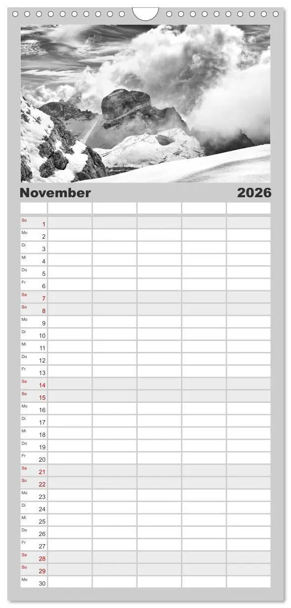 Bild: 9783516518603 | Familienplaner 2026 - Bergsucht 2026 mit 5 Spalten (Wandkalender,...