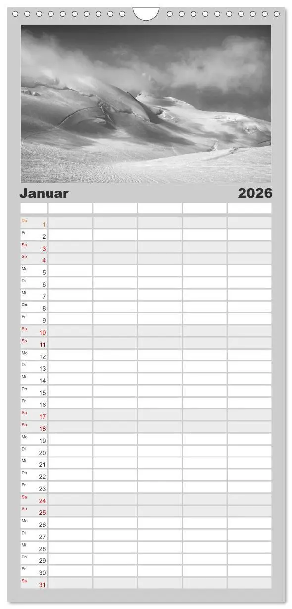 Bild: 9783516518603 | Familienplaner 2026 - Bergsucht 2026 mit 5 Spalten (Wandkalender,...