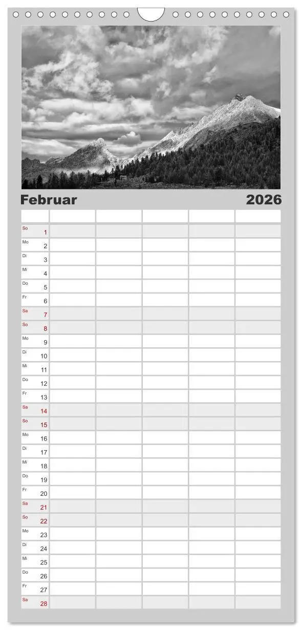 Bild: 9783516518603 | Familienplaner 2026 - Bergsucht 2026 mit 5 Spalten (Wandkalender,...