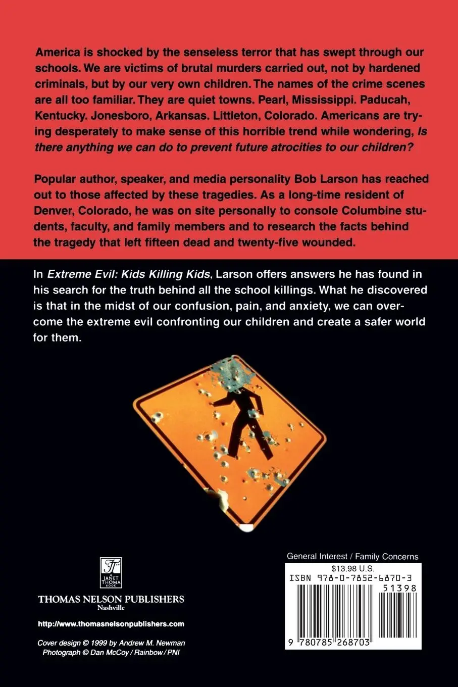 Rückseite: 9780785268703 | Extreme Evil | Kids Killing Kids | Bob Larson (u. a.) | Taschenbuch