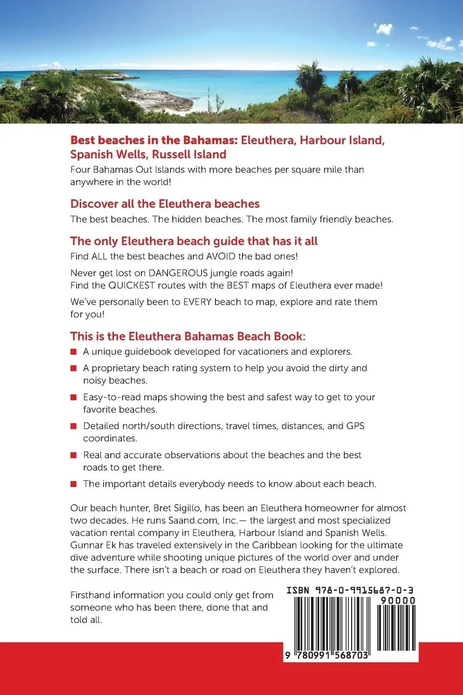 Rückseite: 9780991568703 | The Beach Book, Eleuthera, Bahamas Edition | Bret Sigillo (u. a.)