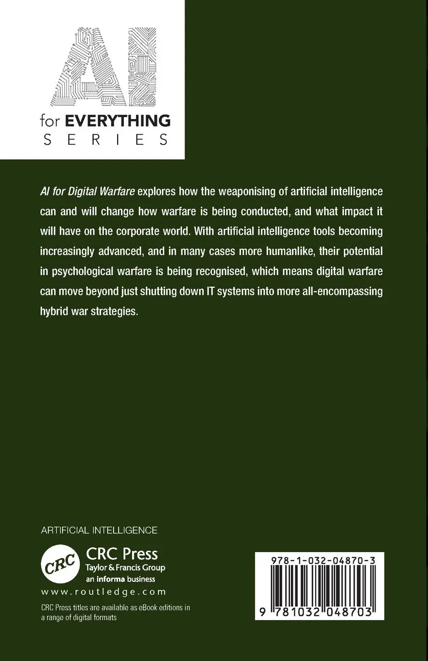 Rückseite: 9781032048703 | AI for Digital Warfare | Niklas Hageback (u. a.) | Taschenbuch | 2021