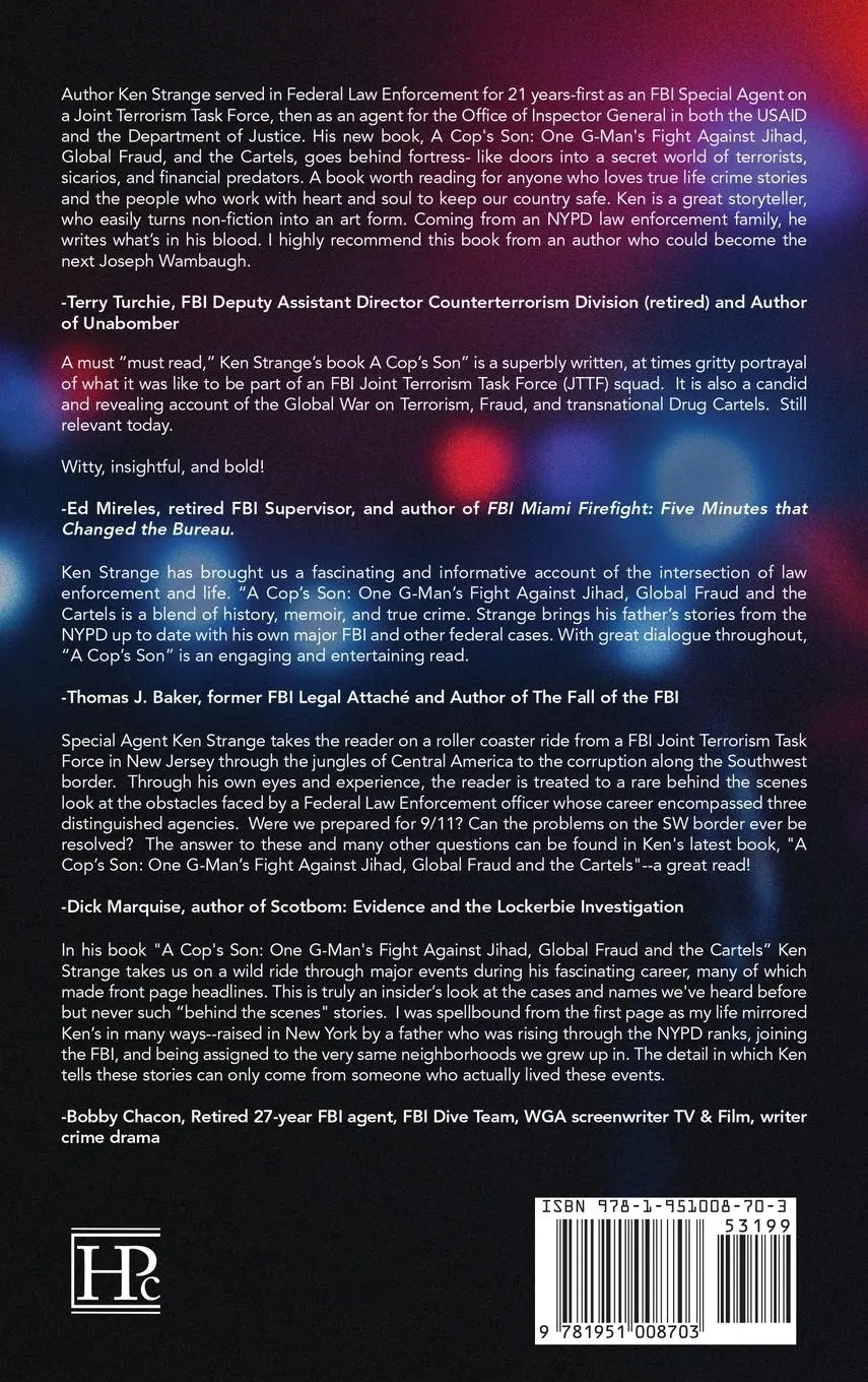 Rückseite: 9781951008703 | A Cop's Son | Kenneth Strange Jr. | Buch | Englisch | 2023