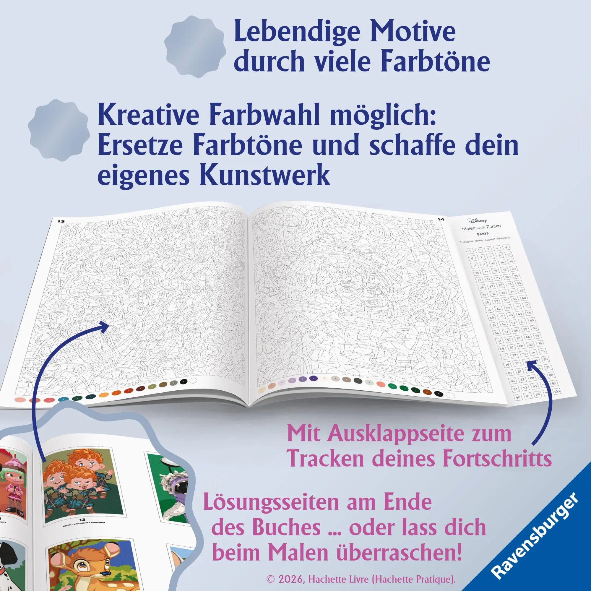 Bild: 9783473498703 | Disney Malen nach Zahlen: Babys | Taschenbuch | 128 S. | Deutsch