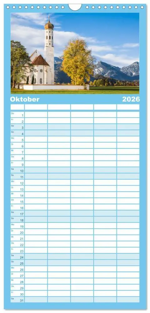 Bild: 9783516508703 | Familienplaner 2026 - Dahoam in Bayern mit 5 Spalten (Wandkalender,...