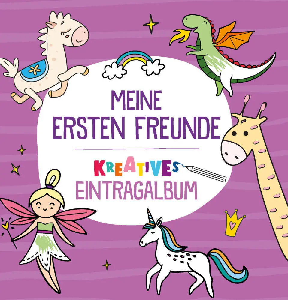 Cover: 9783849938703 | Meine ersten Freunde - Kreatives Eintragalbum (lila) | Schwager | Buch