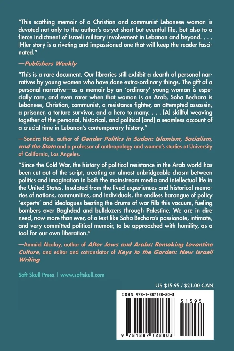 Rückseite: 9781887128803 | Resistance | My Life for Lebanon | Souha Bechara | Taschenbuch | 2003