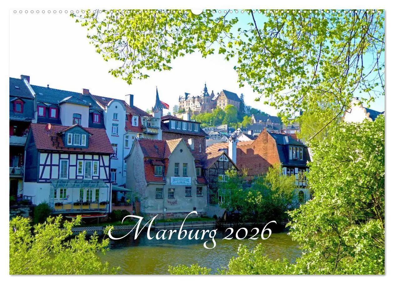 Cover: 9783457958803 | Marburg 2026 (Wandkalender 2026 DIN A2 quer), CALVENDO Monatskalender