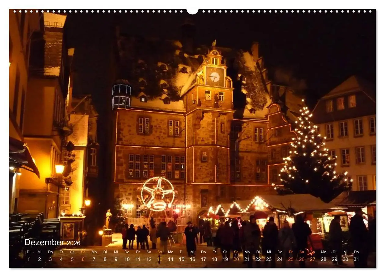 Bild: 9783457958803 | Marburg 2026 (Wandkalender 2026 DIN A2 quer), CALVENDO Monatskalender
