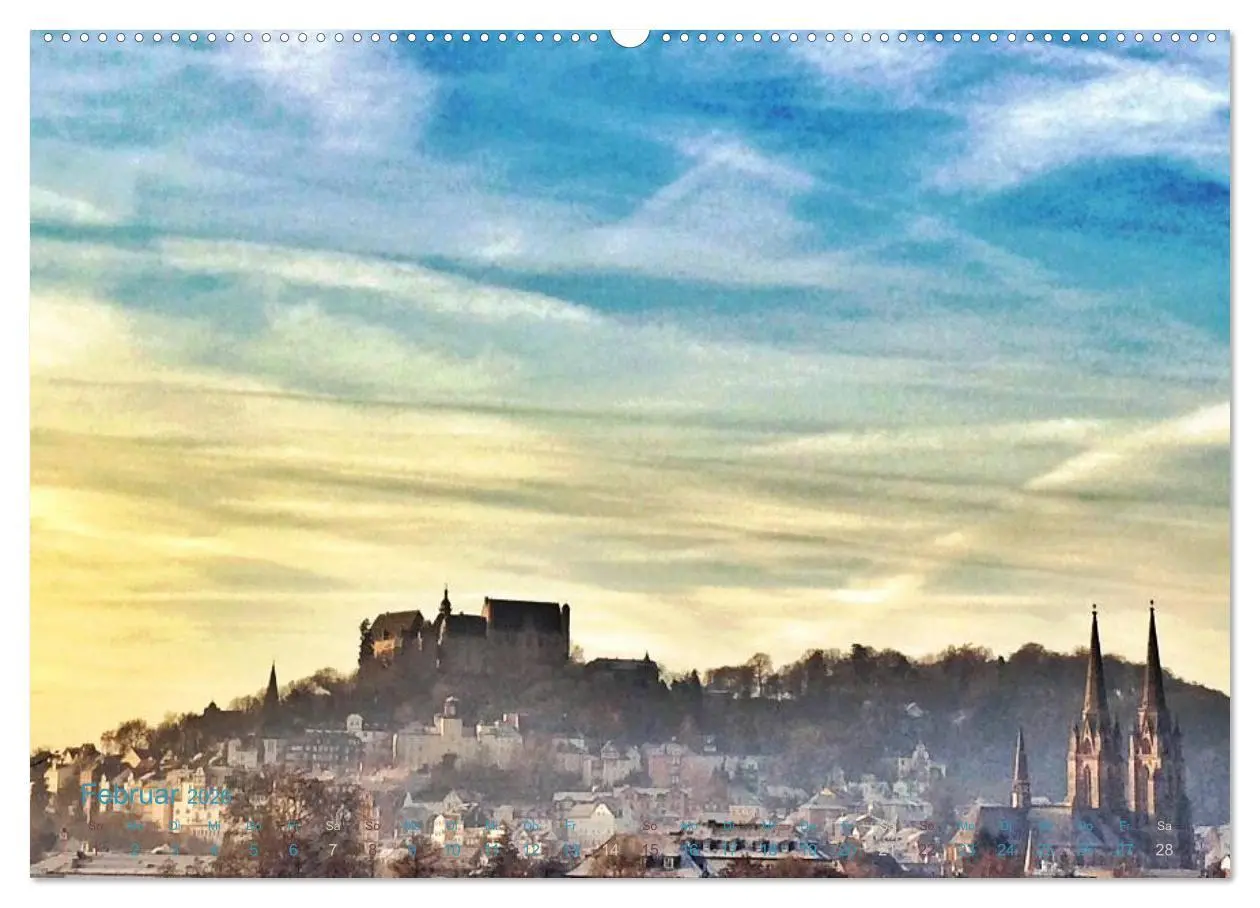Bild: 9783457958803 | Marburg 2026 (Wandkalender 2026 DIN A2 quer), CALVENDO Monatskalender