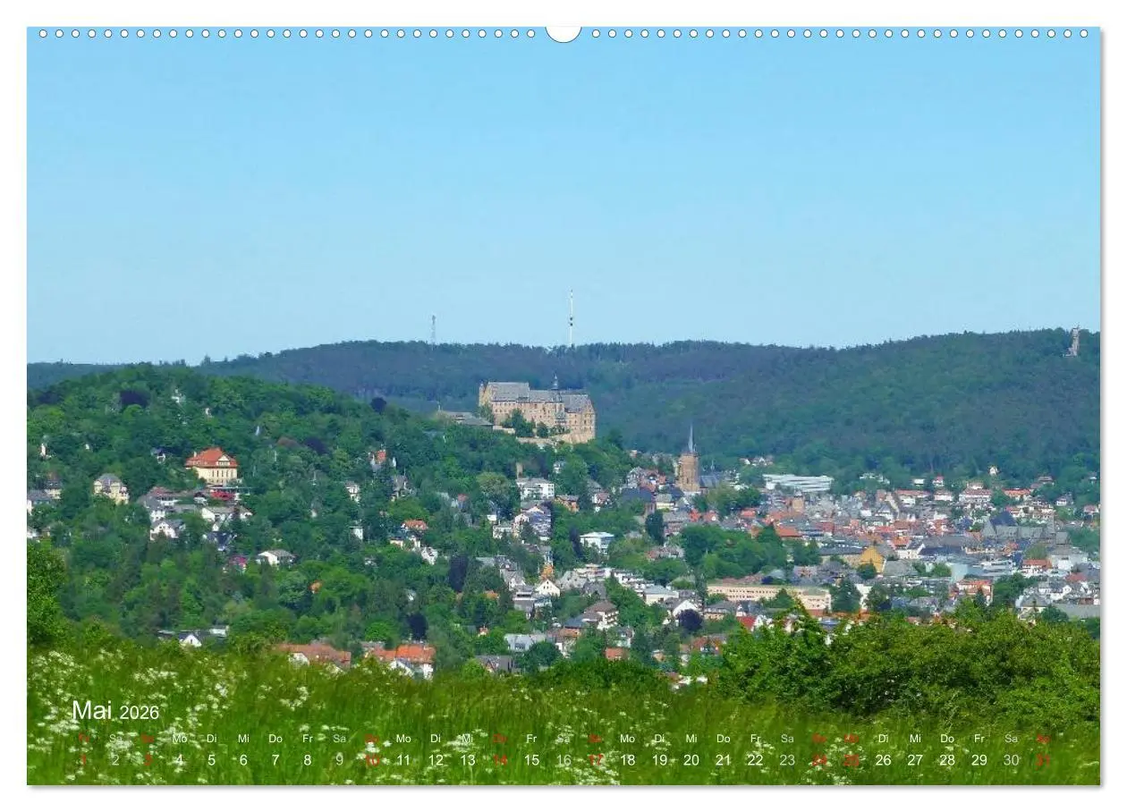 Bild: 9783457958803 | Marburg 2026 (Wandkalender 2026 DIN A2 quer), CALVENDO Monatskalender