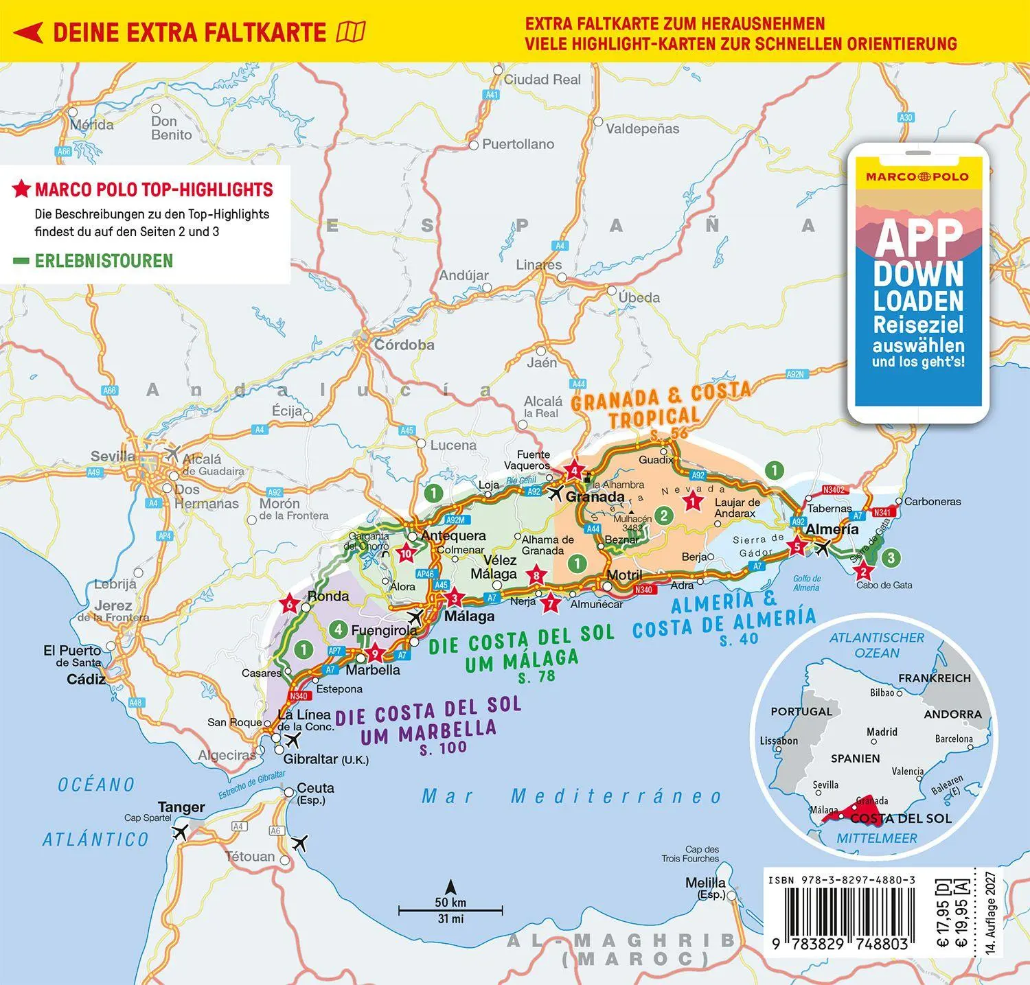 Rückseite: 9783829748803 | MARCO POLO Reiseführer Costa del Sol, Costa de Almería, Costa...