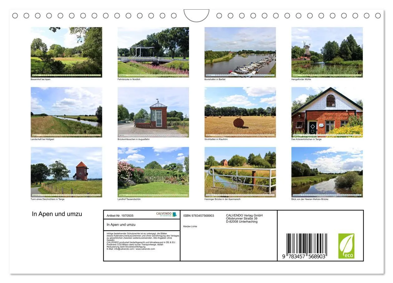 Bild: 9783457568903 | In Apen und umzu (Wandkalender 2026 DIN A4 quer), CALVENDO...