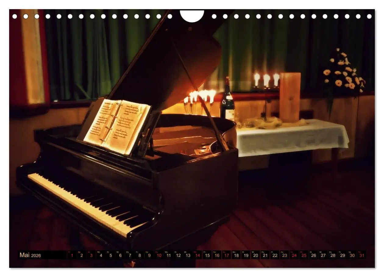 Bild: 9783457948903 | Klavier fasziniert (Wandkalender 2026 DIN A4 quer), CALVENDO...