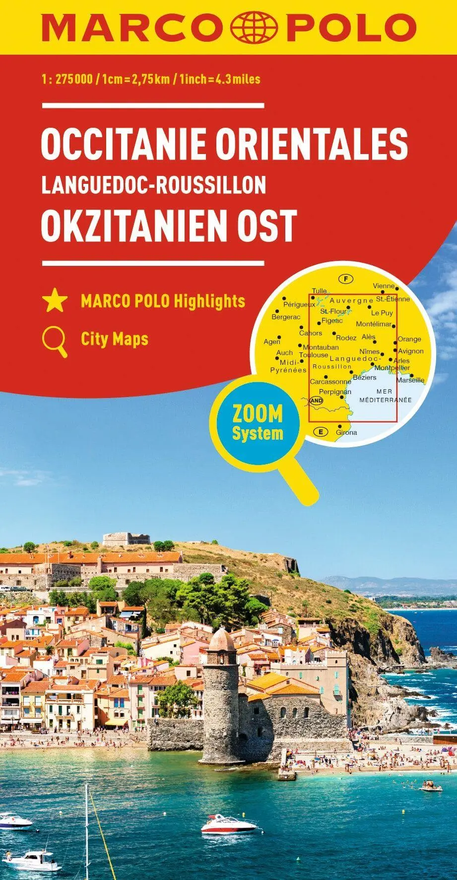 Cover: 9783829738903 | MARCO POLO Karte Frankreich Languedoc-Roussillon 1:275 000 | Verlag
