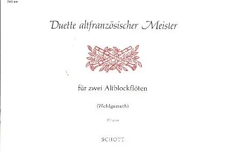 Cover: 9790001048903 | Duette Altfranzosischer Meister | Buch | Schott Music