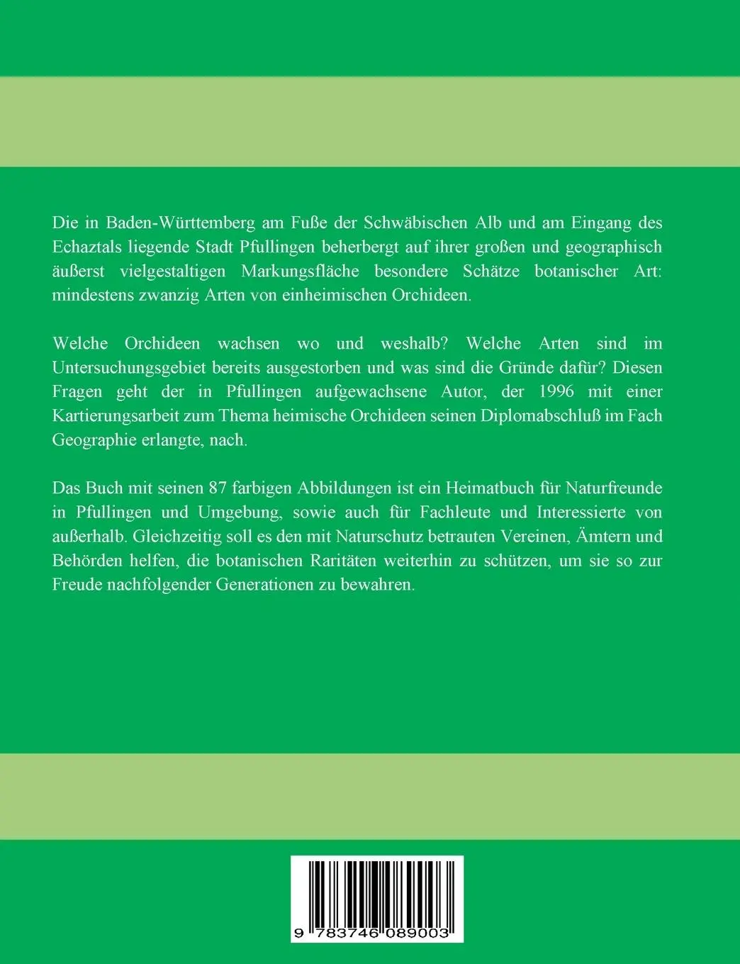 Rückseite: 9783746089003 | Heimische Orchideen auf der Markung Pfullingen | Oliver Meiser | Buch