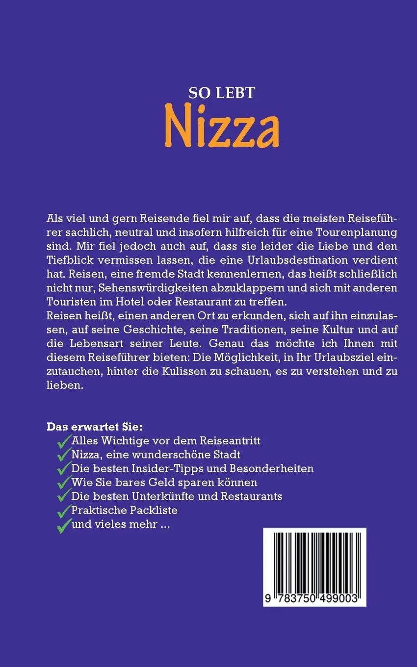 Rückseite: 9783750499003 | So lebt Nizza: Der perfekte Reiseführer für einen unvergesslichen...