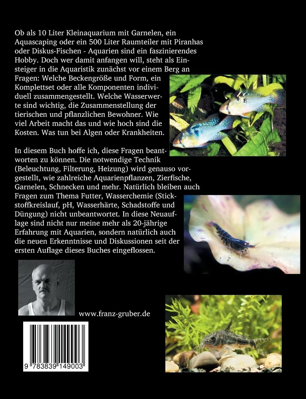 Rückseite: 9783839149003 | Aquarium-Biotop von Menschenhand | Franz Gruber | Taschenbuch | 172 S.