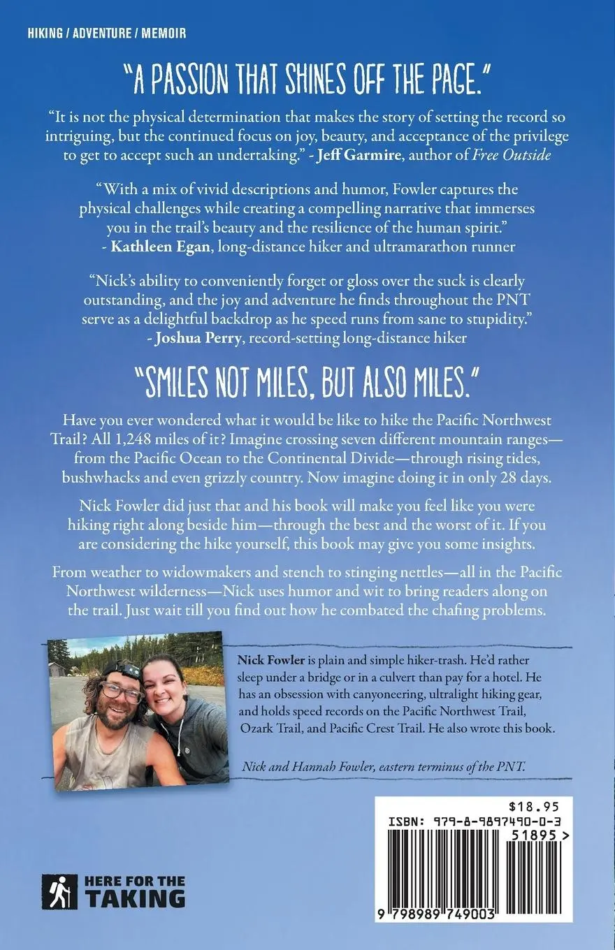 Rückseite: 9798989749003 | Itch | A Pacific Northwest Trail Story | Nick Fowler | Taschenbuch