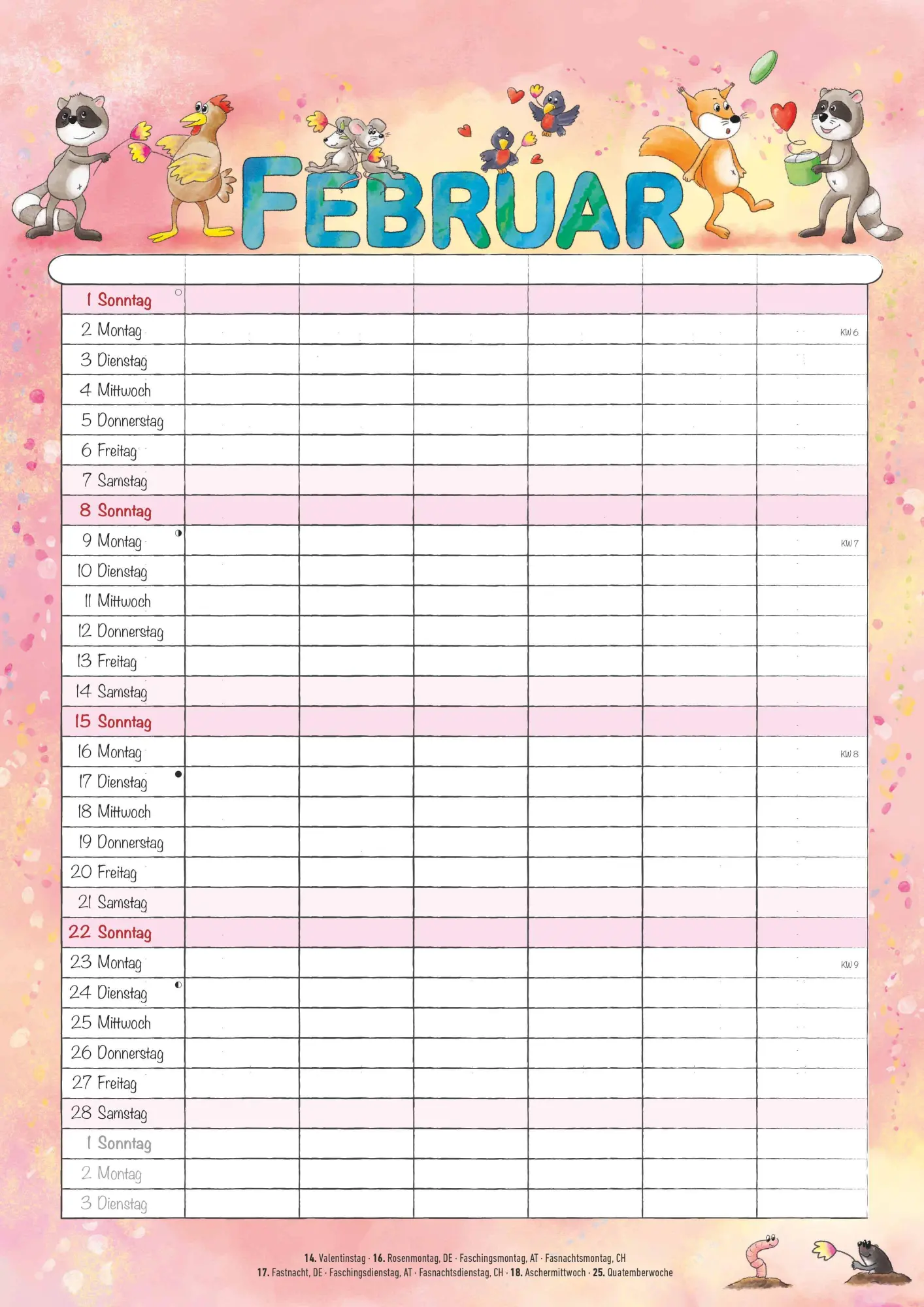 Bild: 4069095009103 | Familienplaner Cartoon 2026 - Familienkalender A3 (29,7x42 cm) -...