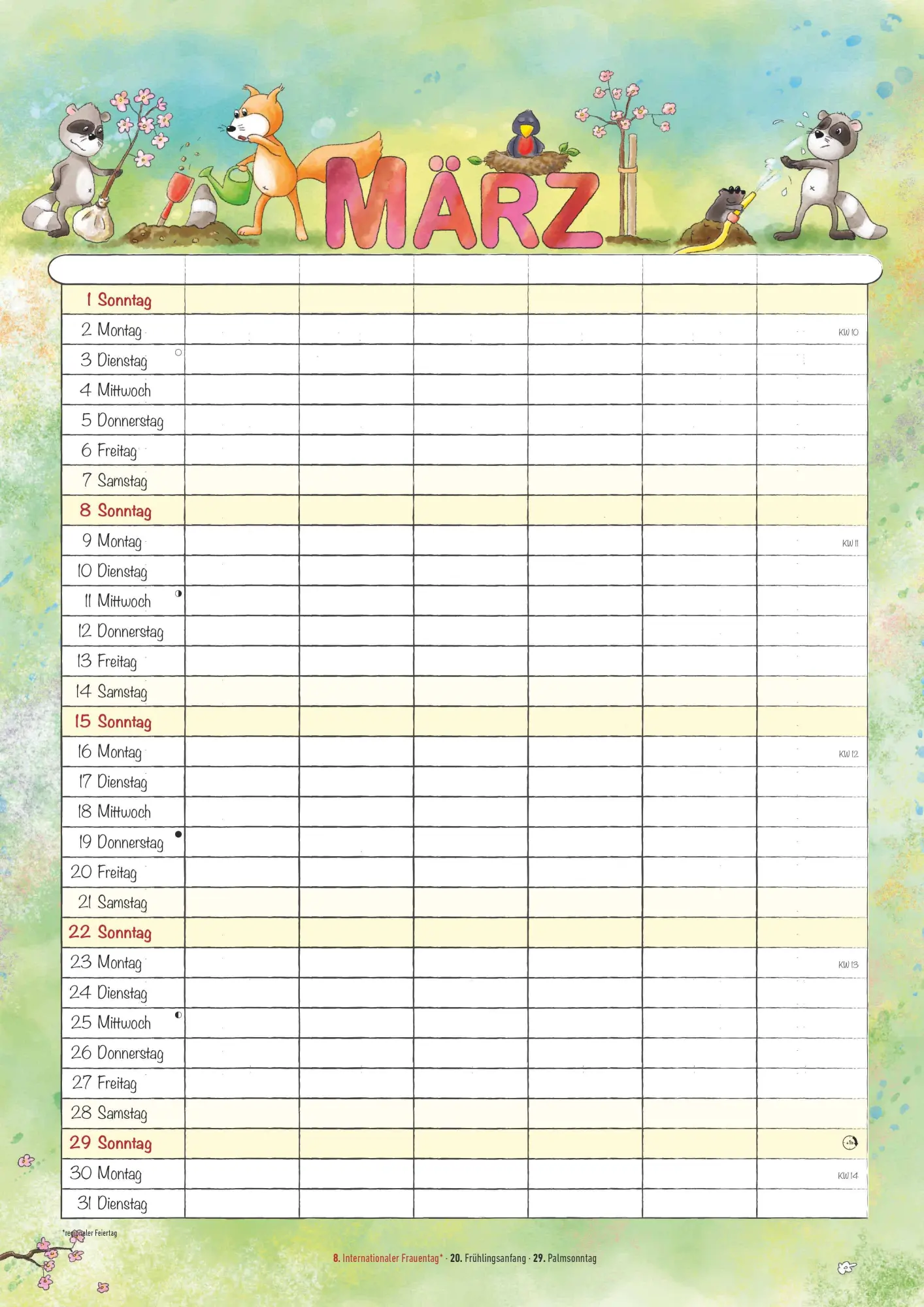 Bild: 4069095009103 | Familienplaner Cartoon 2026 - Familienkalender A3 (29,7x42 cm) -...