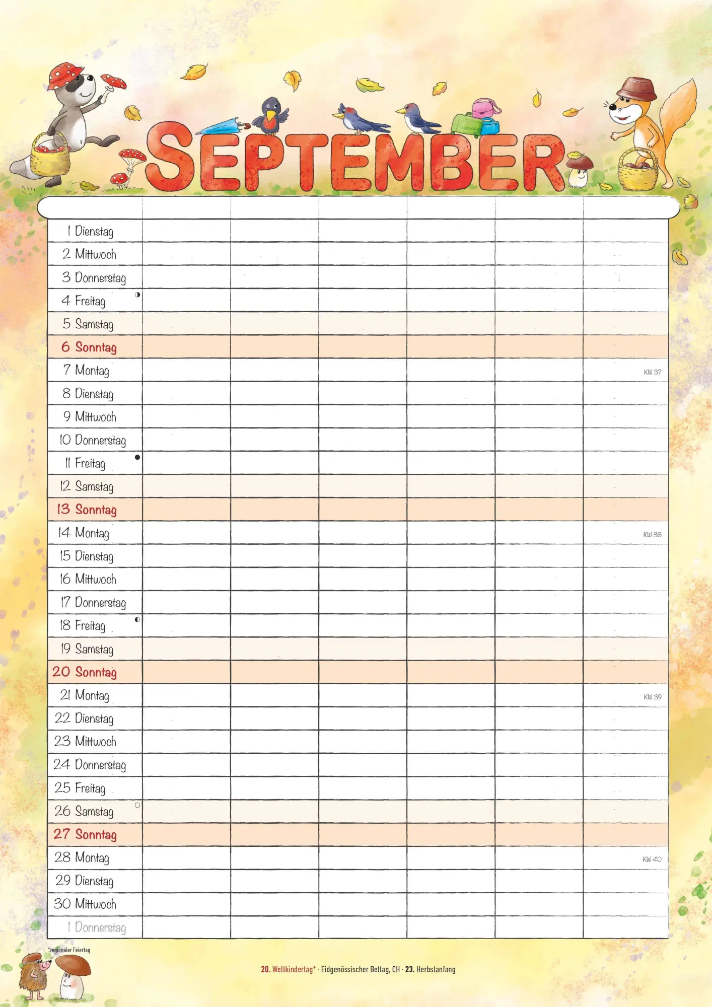 Bild: 4069095009103 | Familienplaner Cartoon 2026 - Familienkalender A3 (29,7x42 cm) -...