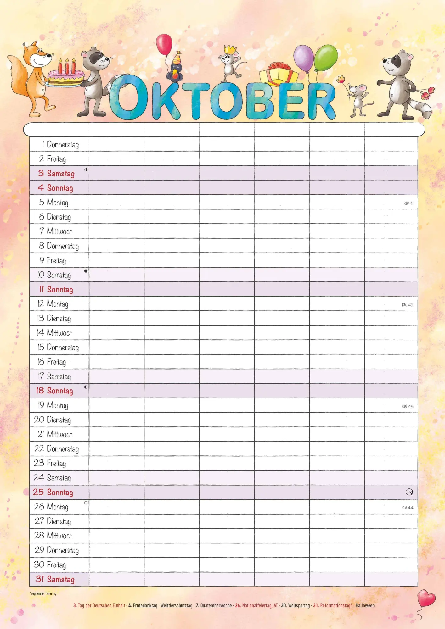 Bild: 4069095009103 | Familienplaner Cartoon 2026 - Familienkalender A3 (29,7x42 cm) -...