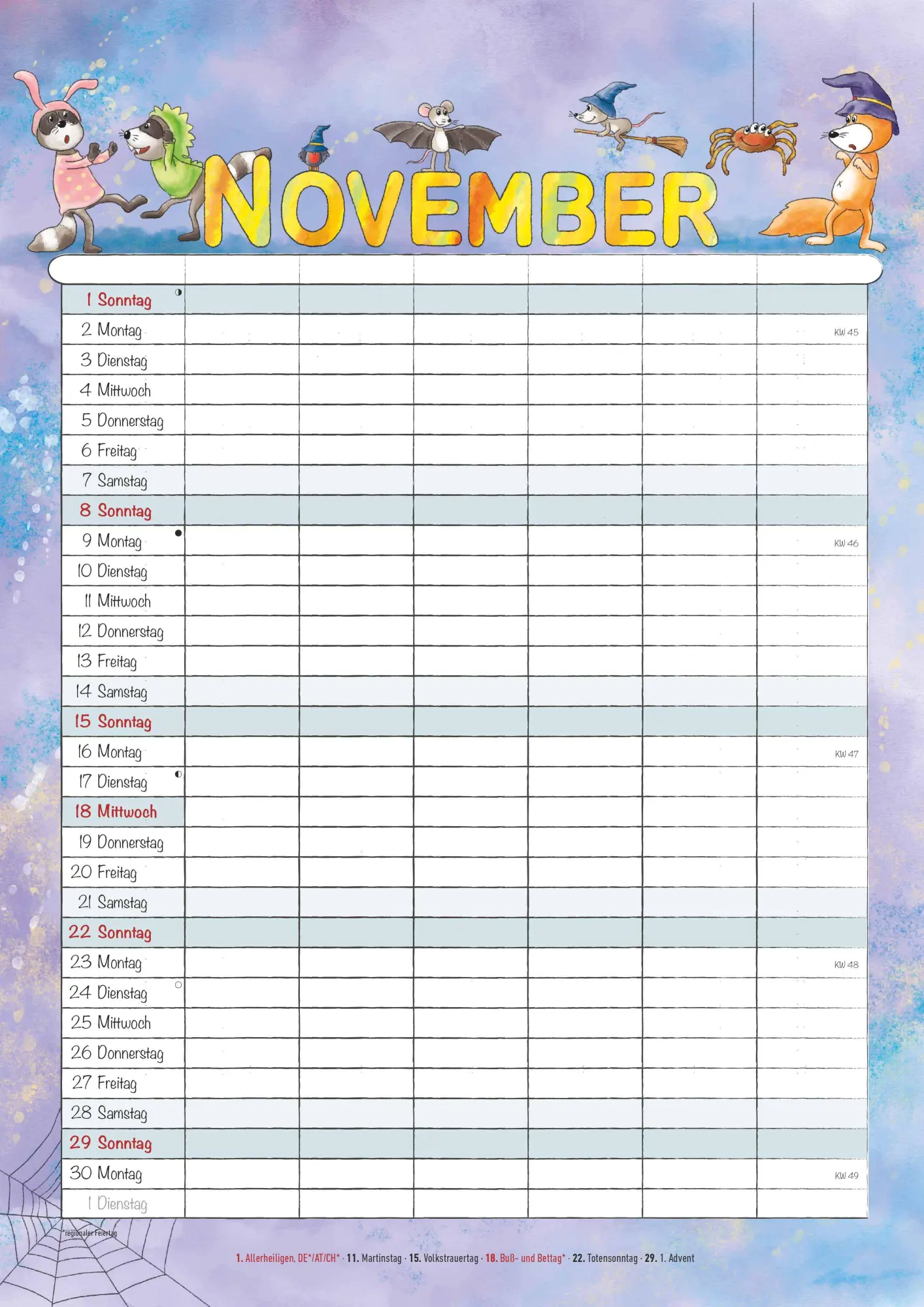 Bild: 4069095009103 | Familienplaner Cartoon 2026 - Familienkalender A3 (29,7x42 cm) -...