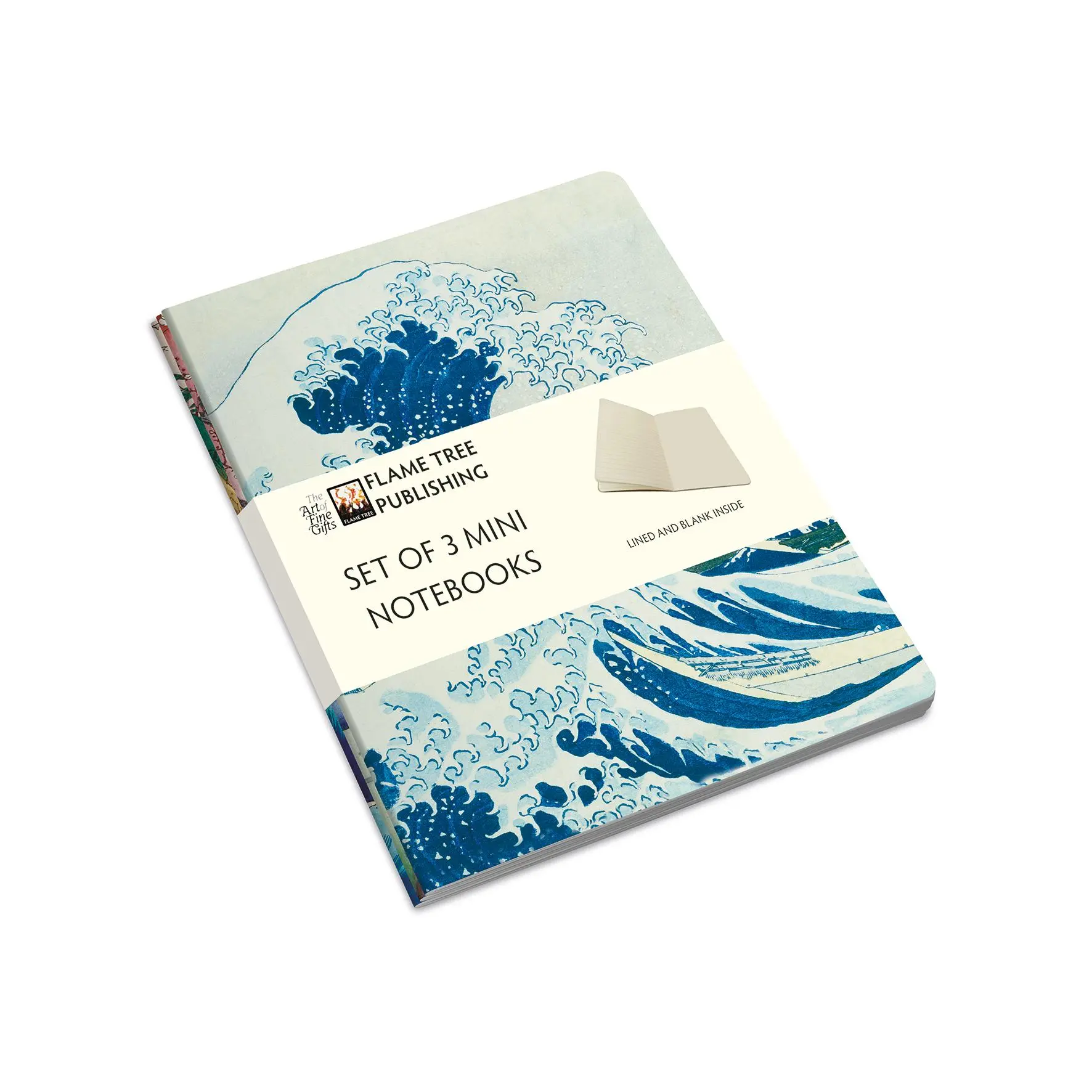 Cover: 9781787559103 | Japanese Woodblocks Set of 3 Mini Notebooks | Flame Tree Publishing