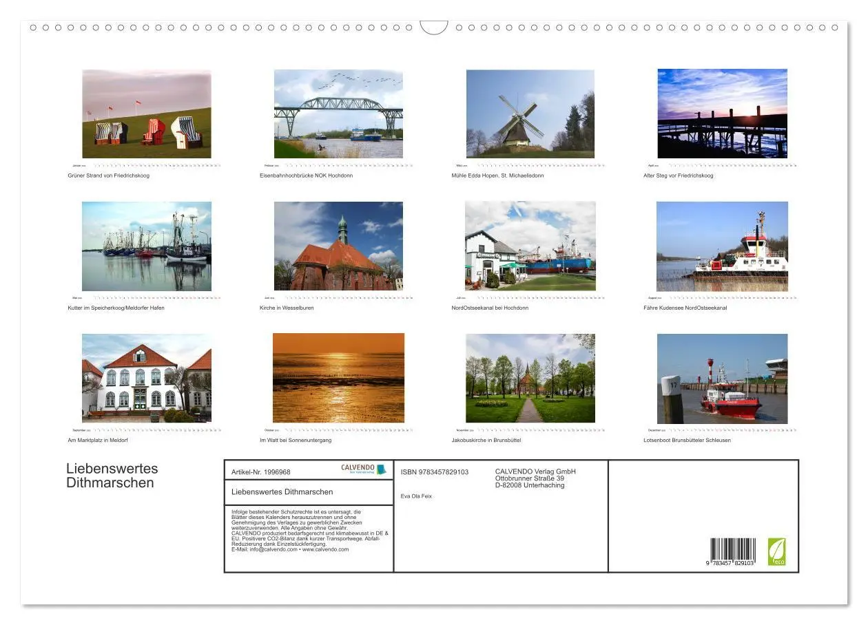 Bild: 9783457829103 | Liebenswertes Dithmarschen (Wandkalender 2026 DIN A2 quer),...