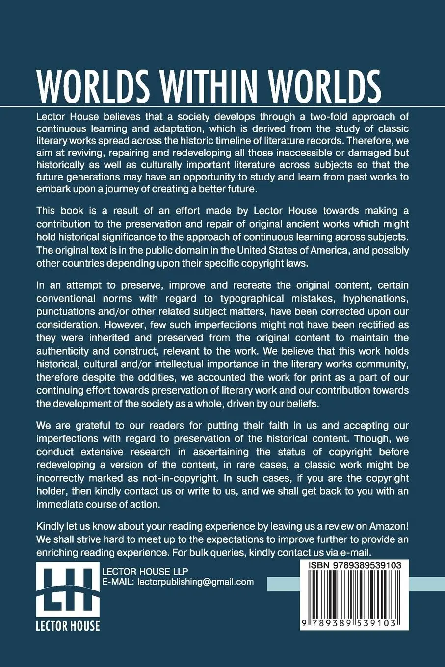 Rückseite: 9789389539103 | Worlds Within Worlds | Isaac Asimov | Taschenbuch | Englisch | 2019