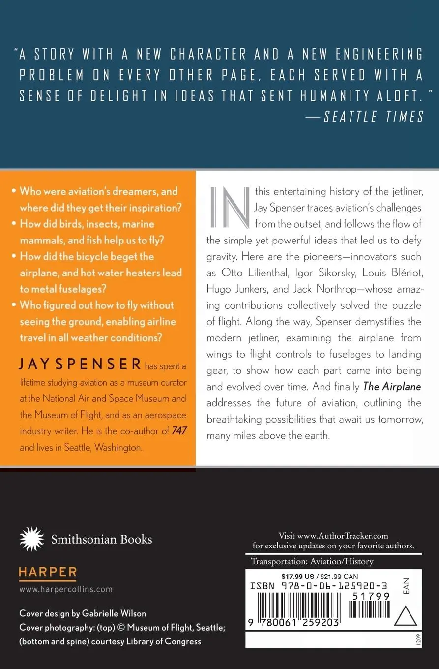 Rückseite: 9780061259203 | The Airplane | How Ideas Gave Us Wings | Jay Spenser | Taschenbuch