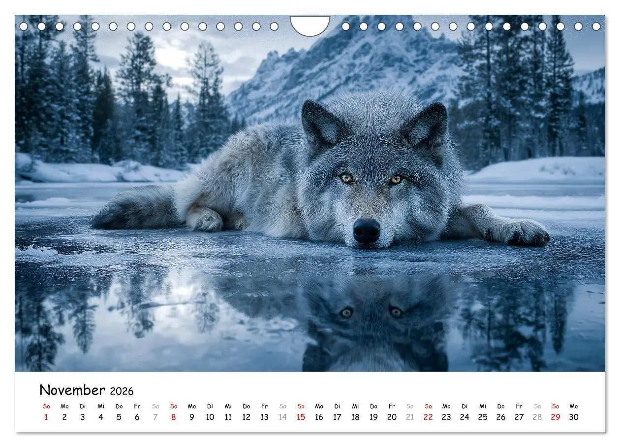 Bild: 9783516699203 | Wölfe im Mondlicht - Ruf der Wildnis (Wandkalender 2026 DIN A4...