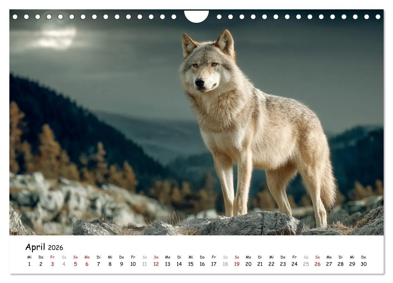 Bild: 9783516699203 | Wölfe im Mondlicht - Ruf der Wildnis (Wandkalender 2026 DIN A4...