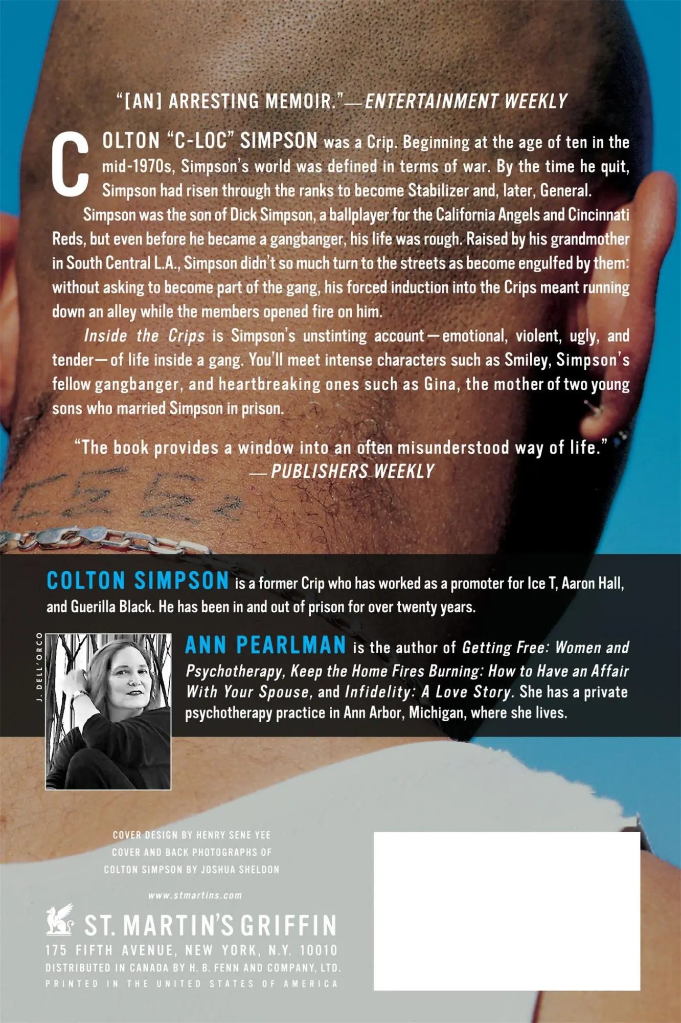 Rückseite: 9780312329303 | Inside the Crips | Life Inside L.A.'s Most Notorious Gang | Simpson