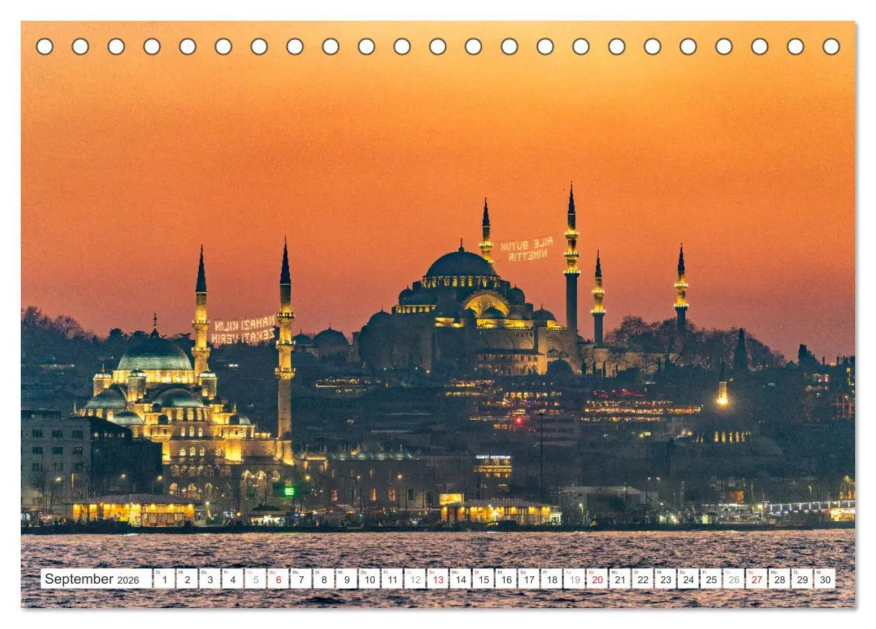 Bild: 9783457289303 | Türkei - Istanbul (Tischkalender 2026 DIN A5 quer), CALVENDO...