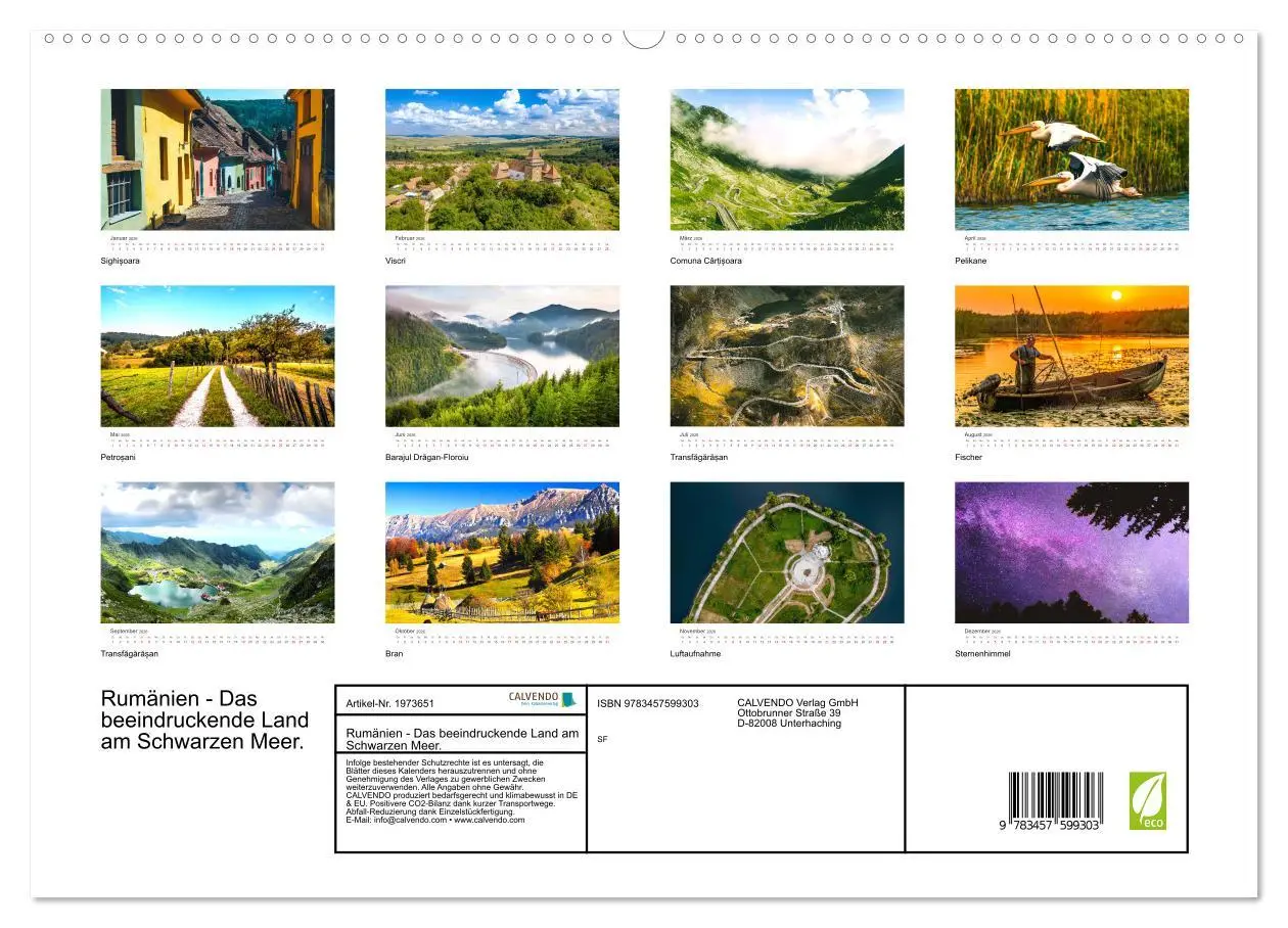 Bild: 9783457599303 | Rumänien - Das beeindruckende Land am Schwarzen Meer. (Wandkalender...