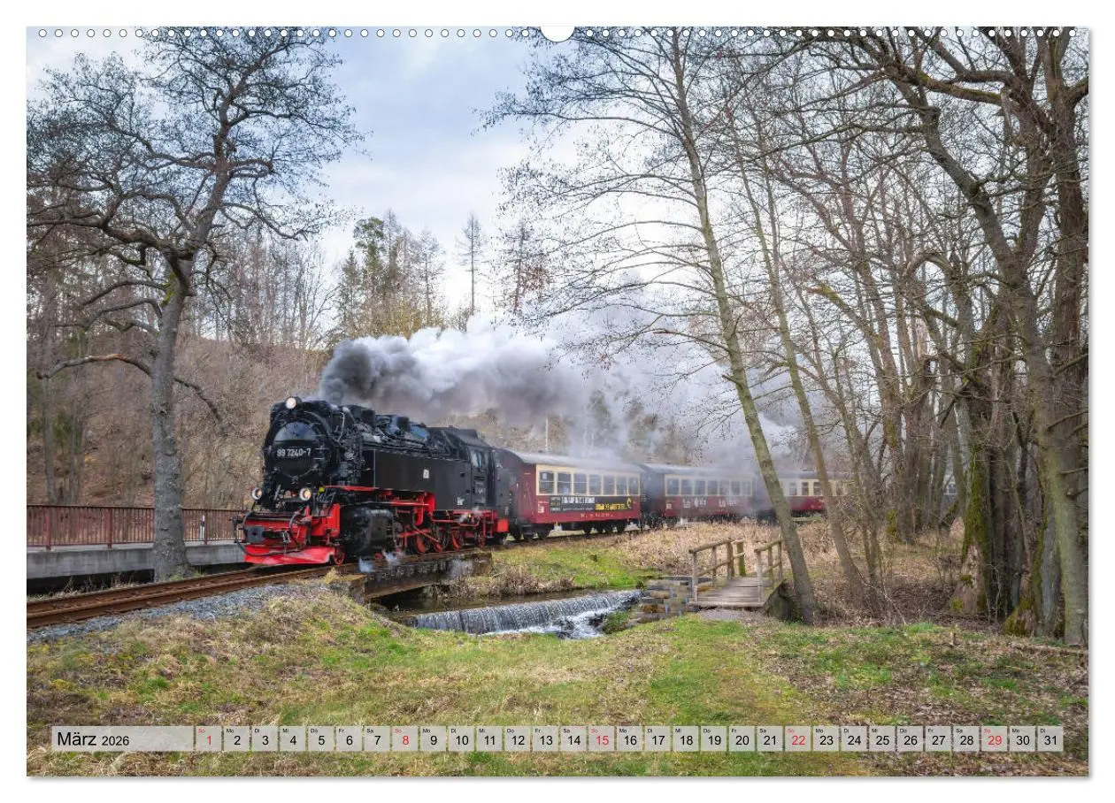 Bild: 9783457669303 | Volldampf durch den Harz (hochwertiger Premium Wandkalender 2026...