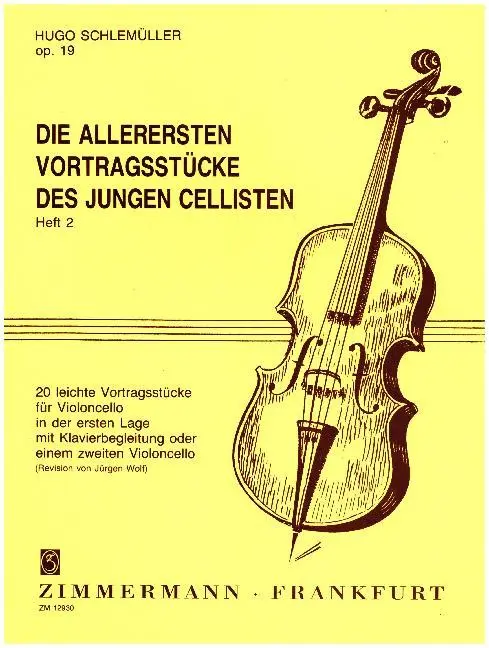 Cover: 9790010129303 | Die allerersten Vortragsstücke des jungen Cellisten | Hugo Schlemüller