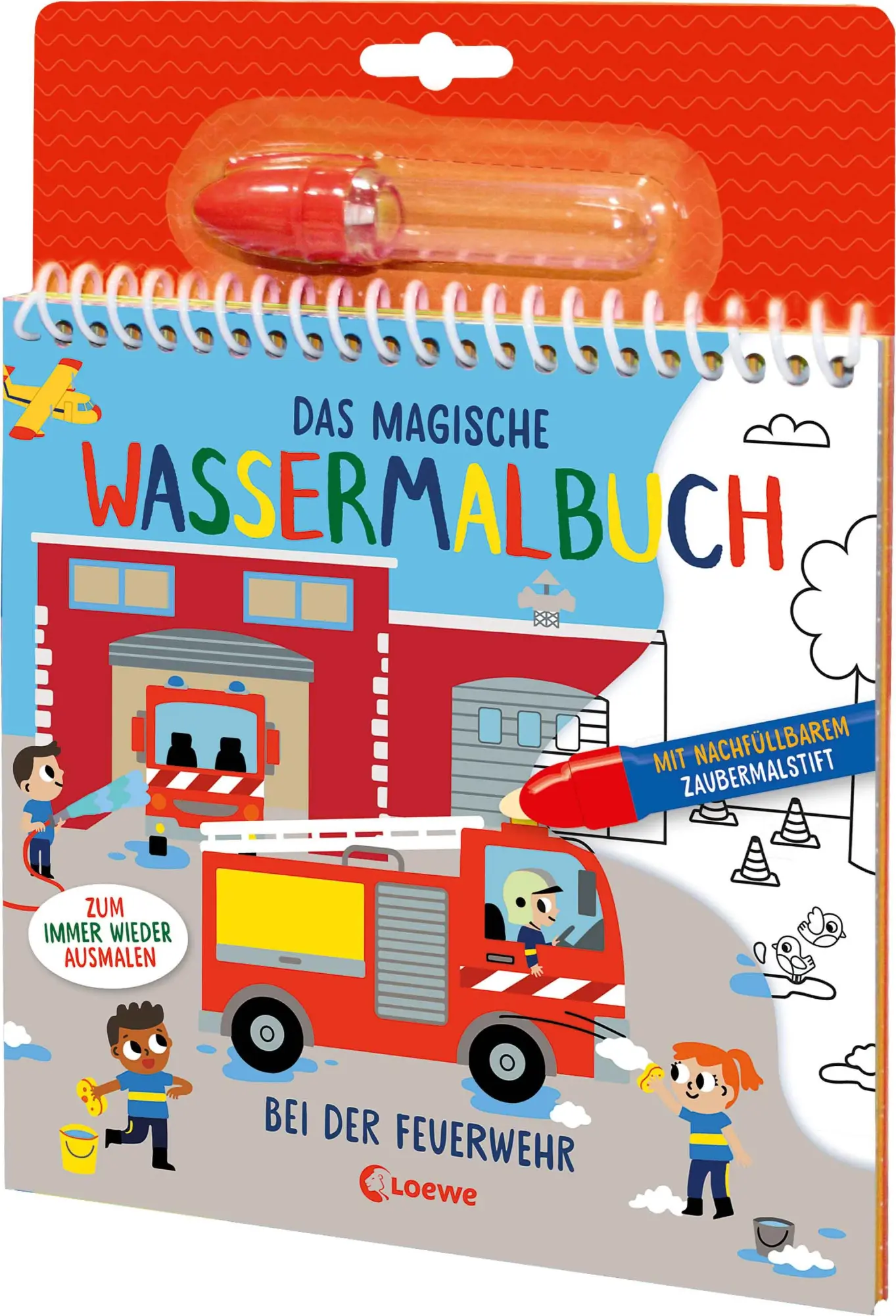 Cover: 9783743219403 | Das magische Wassermalbuch - Bei der Feuerwehr | Svenja Pidde | Buch