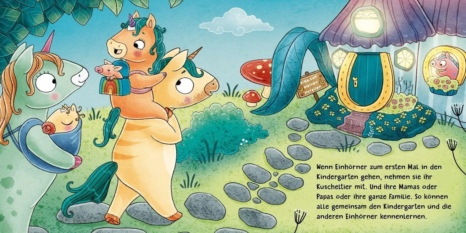 Bild: 9783751209403 | Weißt du, wie Einhörner in den Kindergarten gehen? | Bogen | Buch